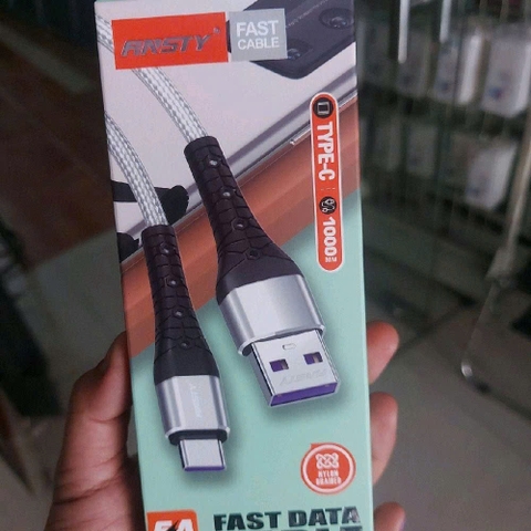 Cáp sạc chính hãng ANSTY S-033-T cổng usb to type-c. Sạc được cho tất cả các dong điện thoại