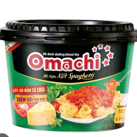 Mì Omachi trộn xốt spaghetti tô 105g