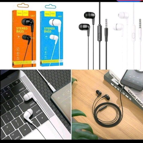 Tai nghe Stereo Bass M67-âm thanh sống động và thiết kế thời trang- tai nghe nhét tai dùng được cho mọi loại điện thoại