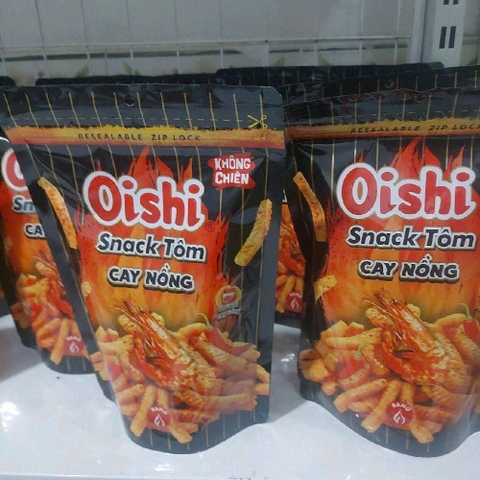 COMBO 10 gói Osihi Snack tôm cay nồng- vị cay nồng hấp dẫn