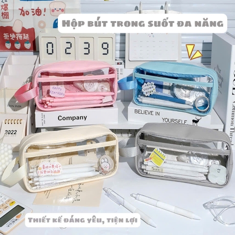TÚI ĐỤNG BÚT TRONG SUỐT 12212