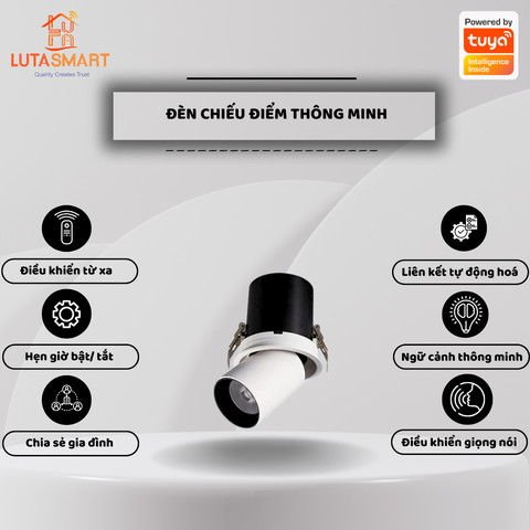 Đèn chiếu điểm thông minh Zigbee Tuya -  Stretch Series - VP-LSA03D