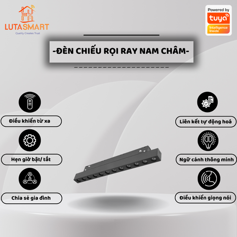 Đèn chiếu rọi ray nam châm  Model: S16-DX12