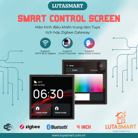 Màn hình điều khiển trung tâm tích hợp giọng nói Alexa 4inch-TTP01Z