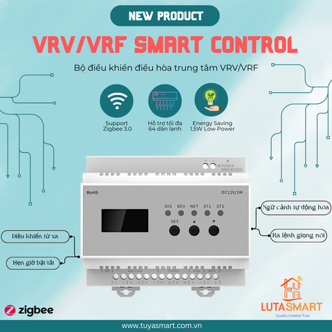 Bộ điều khiển điều hoà trung tâm VRV/ VRF - Zigbee Tuya B19