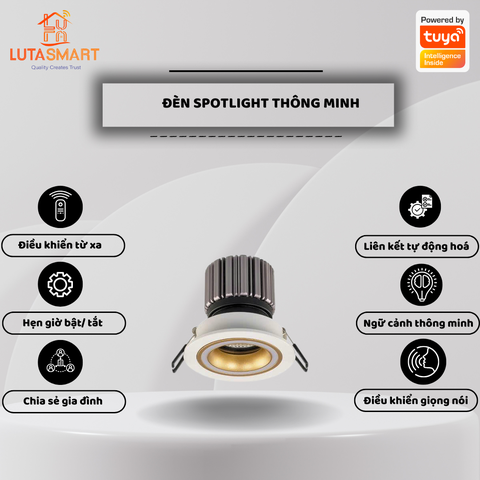 Đèn Spotlight thông minh Zigbee Tuya - Glamour Series - VP-MGB01S