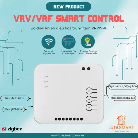 Bộ điều khiển điều hoà trung tâm VRV/ VRF - Zigbee Tuya B18
