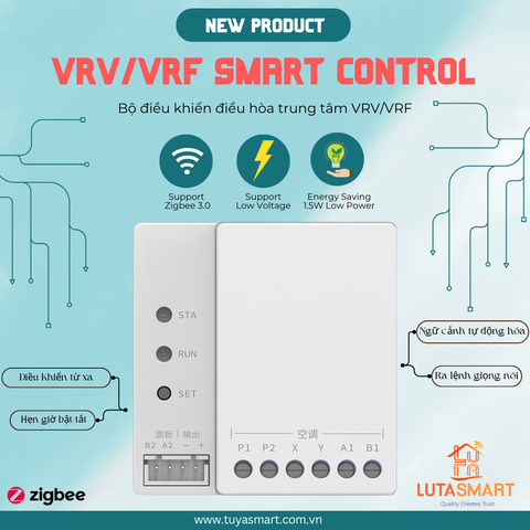 Bộ điều khiển điều hoà trung tâm VRV/ VRF - Zigbee Tuya B27