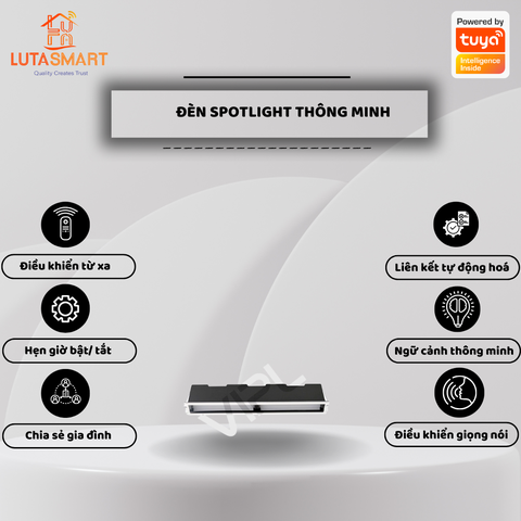 Đèn Spotlight thông minh Zigbee Tuya -  LiDian Series Line Light - VP-LDC02L