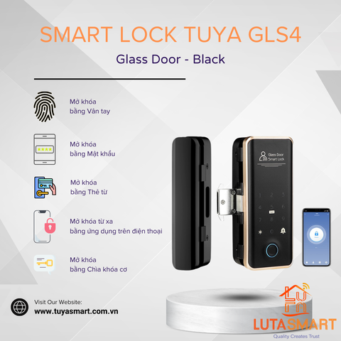 Khoá cửa kính thông minh - GLS4