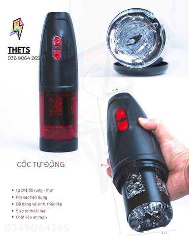 CỐC TỰ ĐỘNG XOAY - THỤT - RUNG