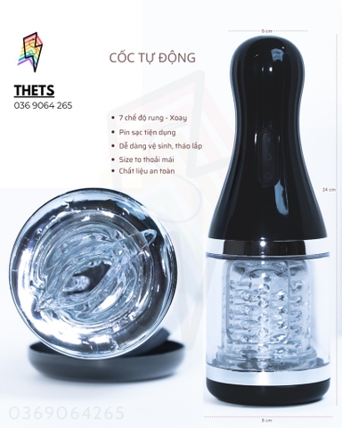 CỐC TỰ ĐỘNG XOAY - RUNG