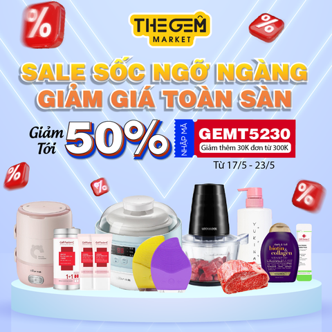 Sale Shock Ngỡ Ngàng. Giảm toàn sàn tới 50%. Giảm thêm với voucher 30K