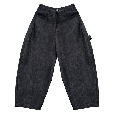 THEM® Denim Pants Relaxed Double Pocket ( ĐEN CÁT )