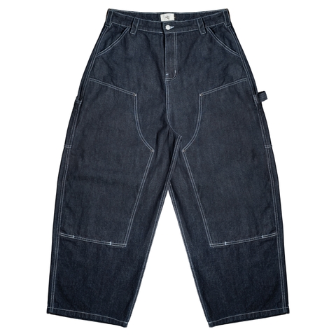 THEM® Jeans Double Knee Raw Denim Wide Fit Pants