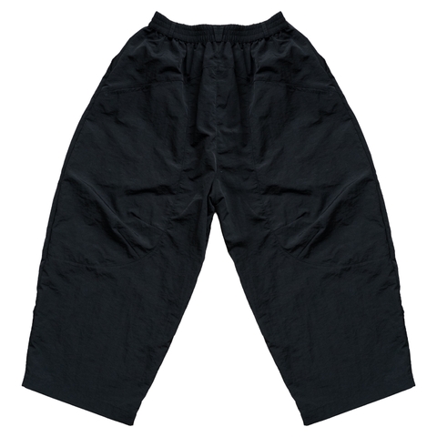 THEM® Quần gió ống rộng form Wide-leg Black Pants .