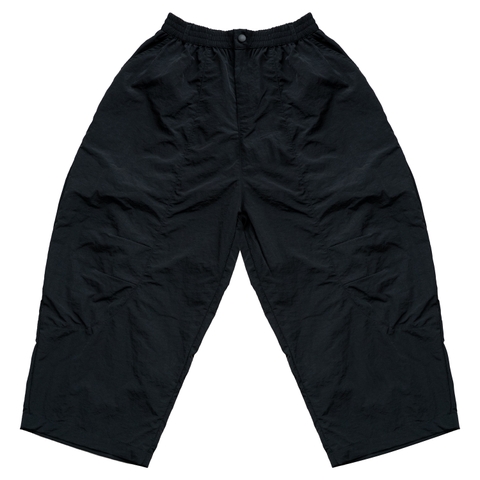 THEM® Quần gió ống rộng form Wide-leg Black Pants .