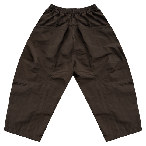 THEM® Quần gió ống rộng form Wide-leg Dark Brown Pants .