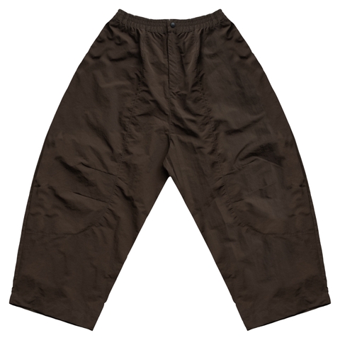 THEM® Quần gió ống rộng form Wide-leg Dark Brown Pants .