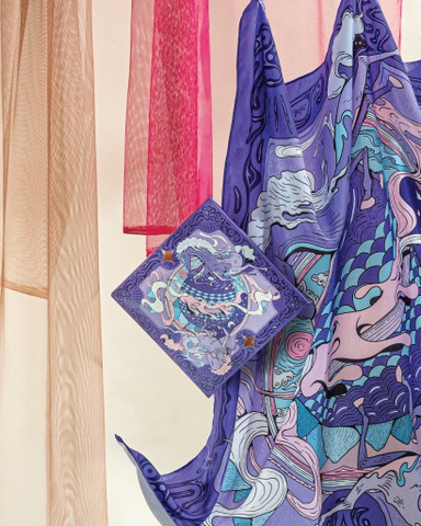 [Pre-order] Kuro Tensai - Khăn lụa - Con ngựa