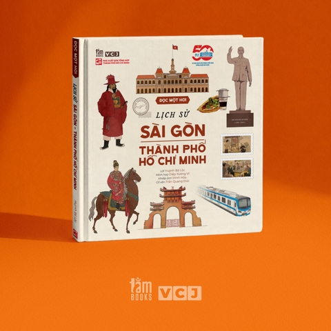 Combo - Saigon Street Food: Sách Đọc một hơi Lịch sử Sài Gòn-Tp.HCM + vật phẩm