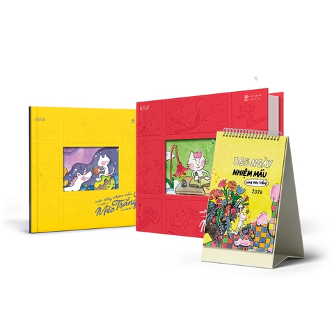 Combo 2 sách Mèo Trắng + lịch 2026
