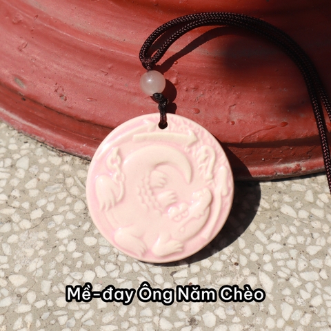 ED - Dây chuyền mề đay gốm Thần Thú Nam Bộ - Ông Năm Chèo