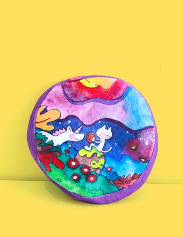 Mèo Trắng - Túi tròn - Kỳ lân