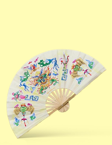 MX - Quạt họa tiết con rồng