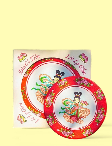 MX - Lót ly gốm Cô tiên đỏ