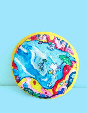 Mèo Trắng - Túi tròn - Phản chiếu