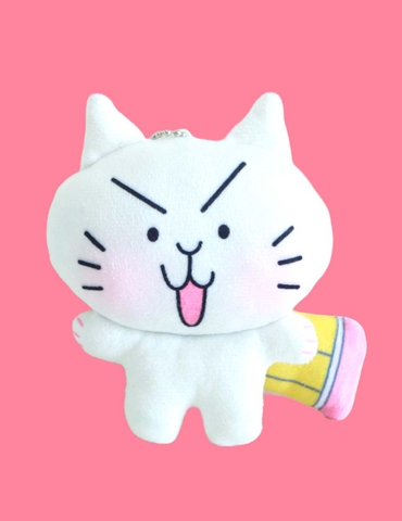 Mèo Trắng - Thú bông mèo trắng bút chì