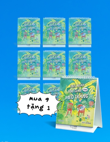 Set 9 lịch Mèo Trắng 2027
