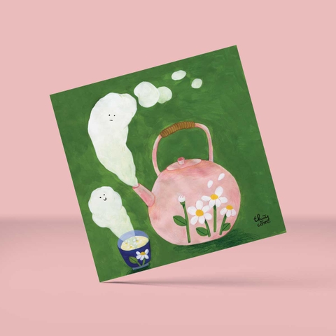 Postcard - Tea talk - 15x15