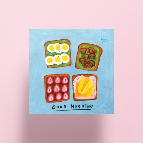 Postcard Good morning #7  - Shokupan