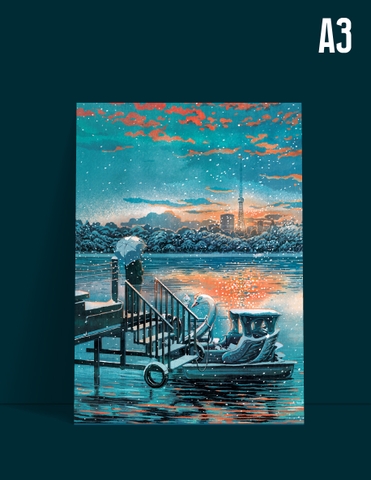 Tùng Lâm - Art Print 5 - Công viên Thống Nhất - A3