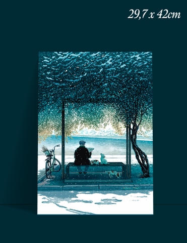 Tùng Lâm - Art Print 6 - Bên hồ Bảy mẫu - A3