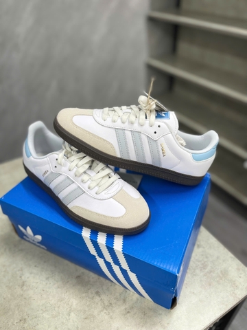 Giày Adidas Samba OG ‘White Halo Blue’ ID2055