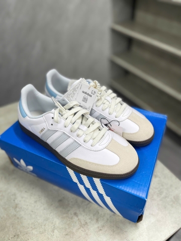 Giày Adidas Samba OG ‘White Halo Blue’ ID2055