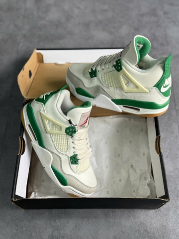 (CHÍNH HÃNG) Giày Jordan 4 Retro SB Pine Green Men's - DR5415-103