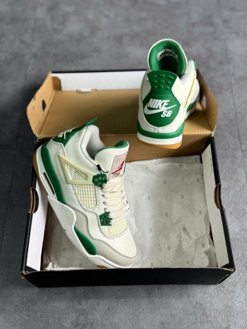 (CHÍNH HÃNG) Giày Jordan 4 Retro SB Pine Green Men's - DR5415-103