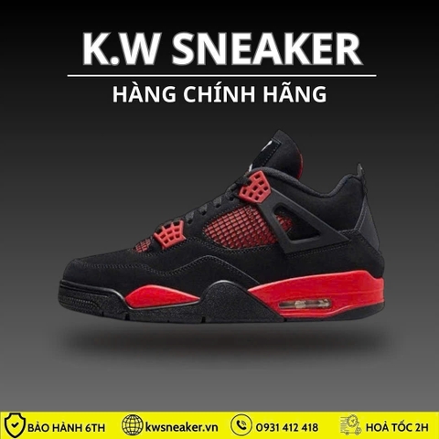 ( Chính Hãng )Giày Nike Air Jordan 4 ‘Red Thunder’ CT8527-016