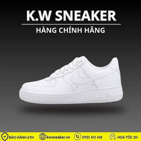 (CHÍNH HÃNG) Giày Nike Air Force 1 Low All White CW2288 111
