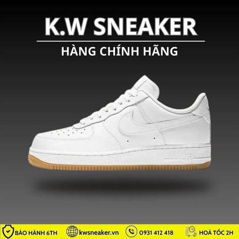 (Chính Hãng) Giày Nike Air Force 1 Low White Gum DJ2739-100