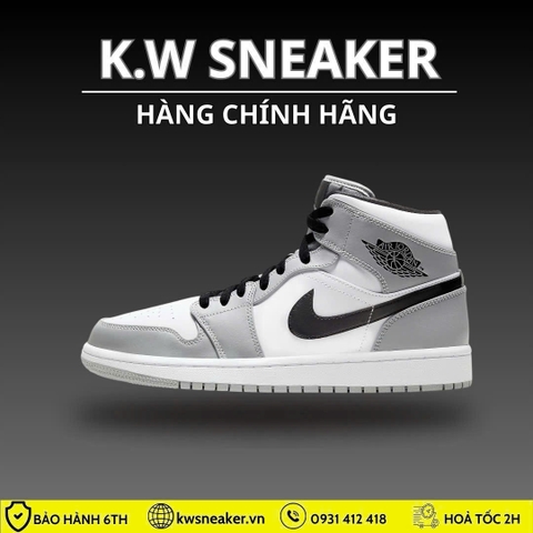 ( Chính Hãng ) Giày Nike Air Jordan 1 Mid ‘Smoke Grey’ 554724-092