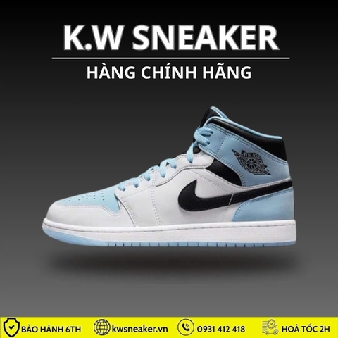 ( Chính Hãng ) Giày Nike Air Jordan 1 Mid ‘Ice Blue’ DV1308-104