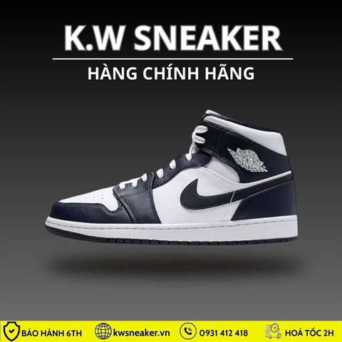(Chính Hãng) Giày Nike Air Jordan 1 Mid ‘Obsidian’ 554724-174