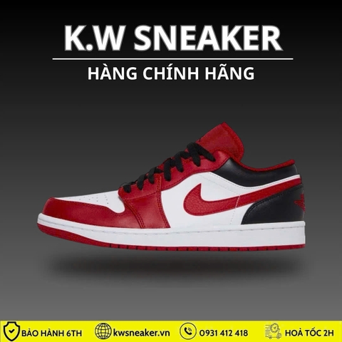 (Chính Hãng)Giày Nike Air Jordan 1 Low ‘Reverse Black Toe’ 553558-163