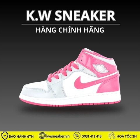 ( Chính hãng )Giày Air Jordan 1 Mid GS 'Platinum Pink' - 555112 109