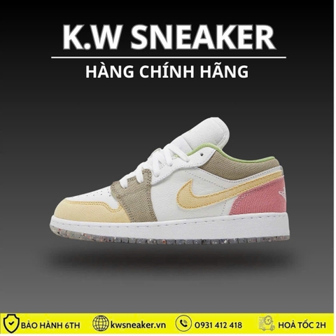 (Chính Hãng) Giày Nike Air Jordan 1 Low GS ‘Mutcolor’ DJ0341-100